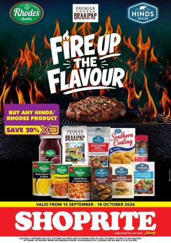Shoprite catalogue  - 15/09/2026 - 18/10/2026.