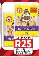 Goldi Heads & Feet 1Kg
