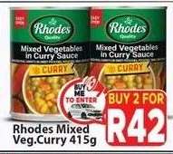 Rhodes Mixed Veg. Curry 415g