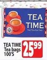 TEA TIME Tea bags 100'S