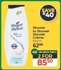 Shower to Shower Shower Crème