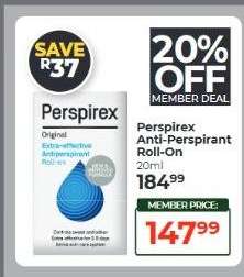 Perspirex Anti-Perspirant Roll-On