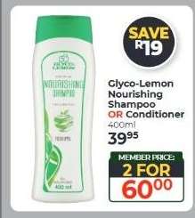 Glyco-Lemon Nourishing Shampoo OR Conditioner