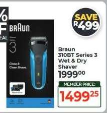 Braun 310BT Series 3 Wet & Dry Shaver