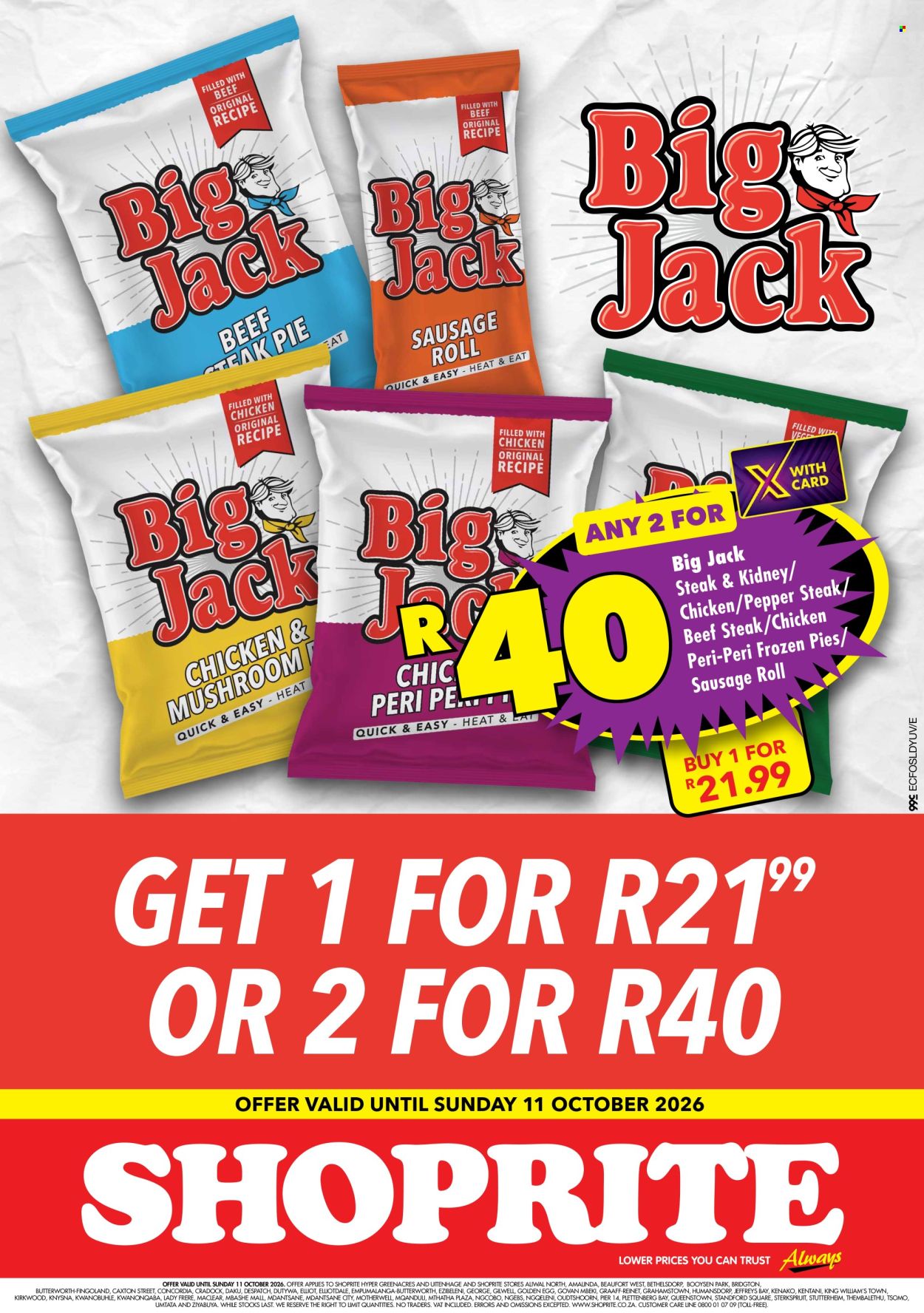 Shoprite specials - 15/09/2026 - 11/10/2026. Page 1