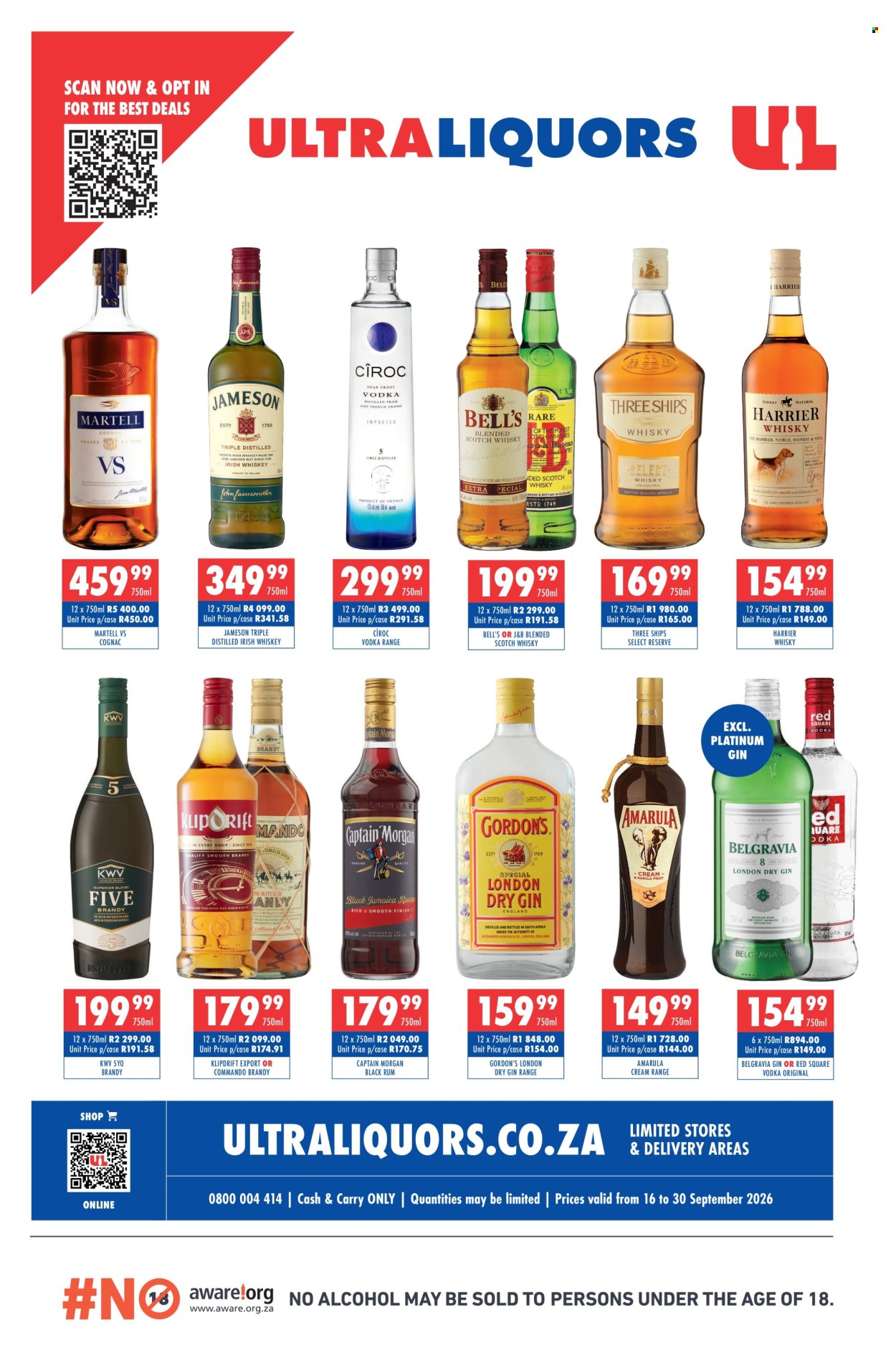 Ultra Liquors specials - 16/09/2026 - 30/09/2026. Page 1