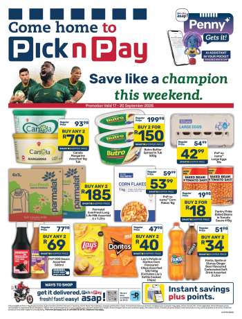 Pick n Pay catalogue  - 17/09/2026 - 20/09/2026.