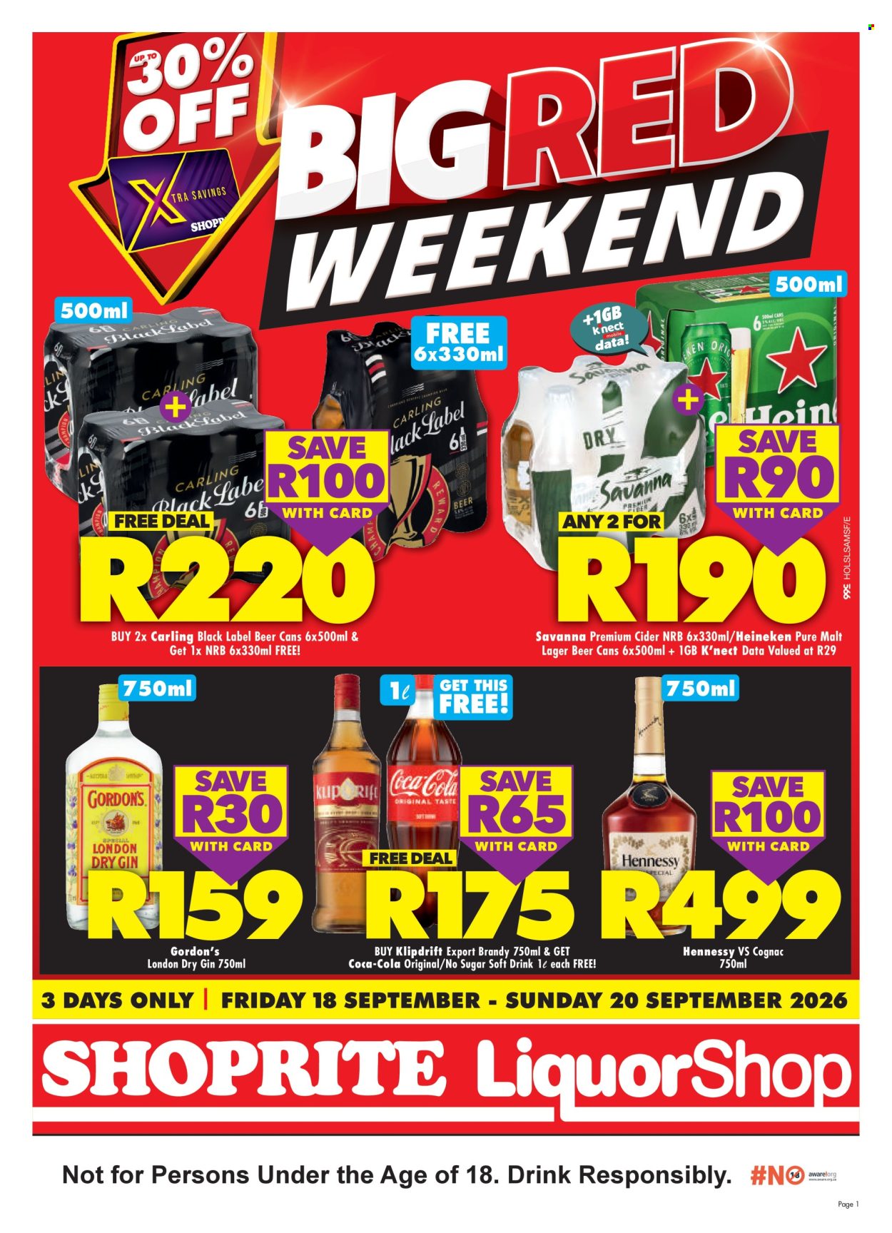 Shoprite specials - 18/09/2026 - 20/09/2026. Page 1