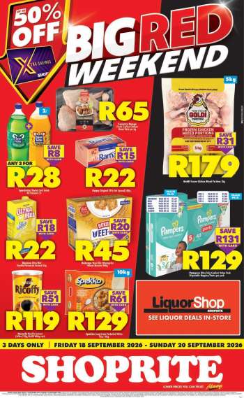 Shoprite catalogue  - 18/09/2026 - 20/09/2026.