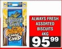 ALWAYS FRESH ASSORTED BISCUITS 4KG