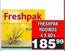 FRESHPAK ROOIBOS 4 X 80's