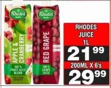 RHODES JUICE 1L