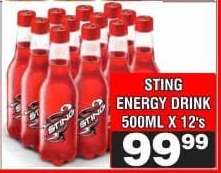 STING ENERGY DRINK 500ML X 12's