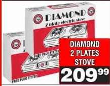 DIAMOND 2 PLATES STOVE