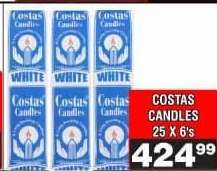 Costas Candles