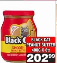 BLACK CAT PEANUT BUTTER 400G X 6's