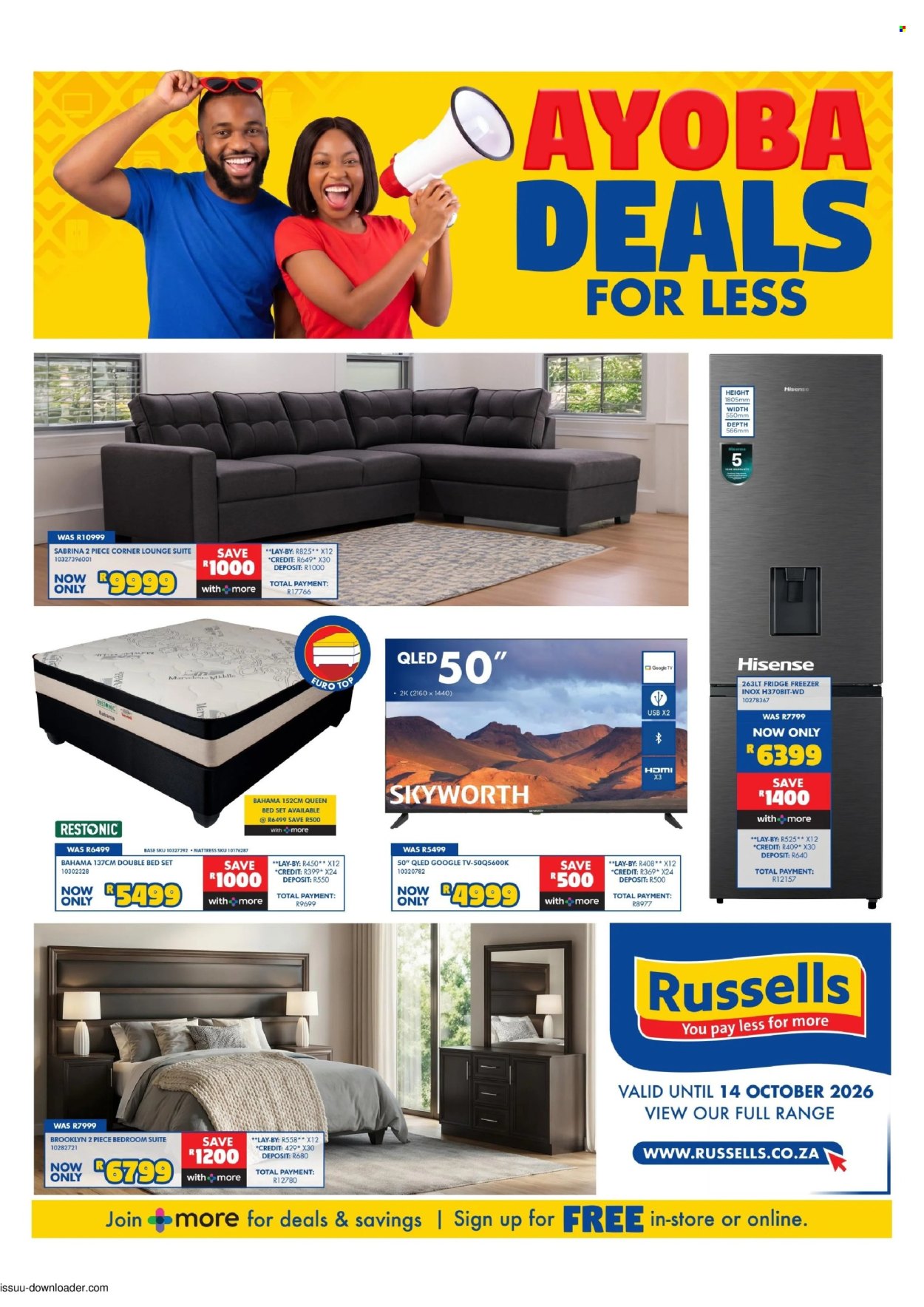 Russells specials - 17/09/2026 - 14/10/2026. Page 1
