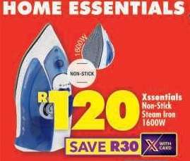 Xssentials Non-Stick Steam Iron 1600W