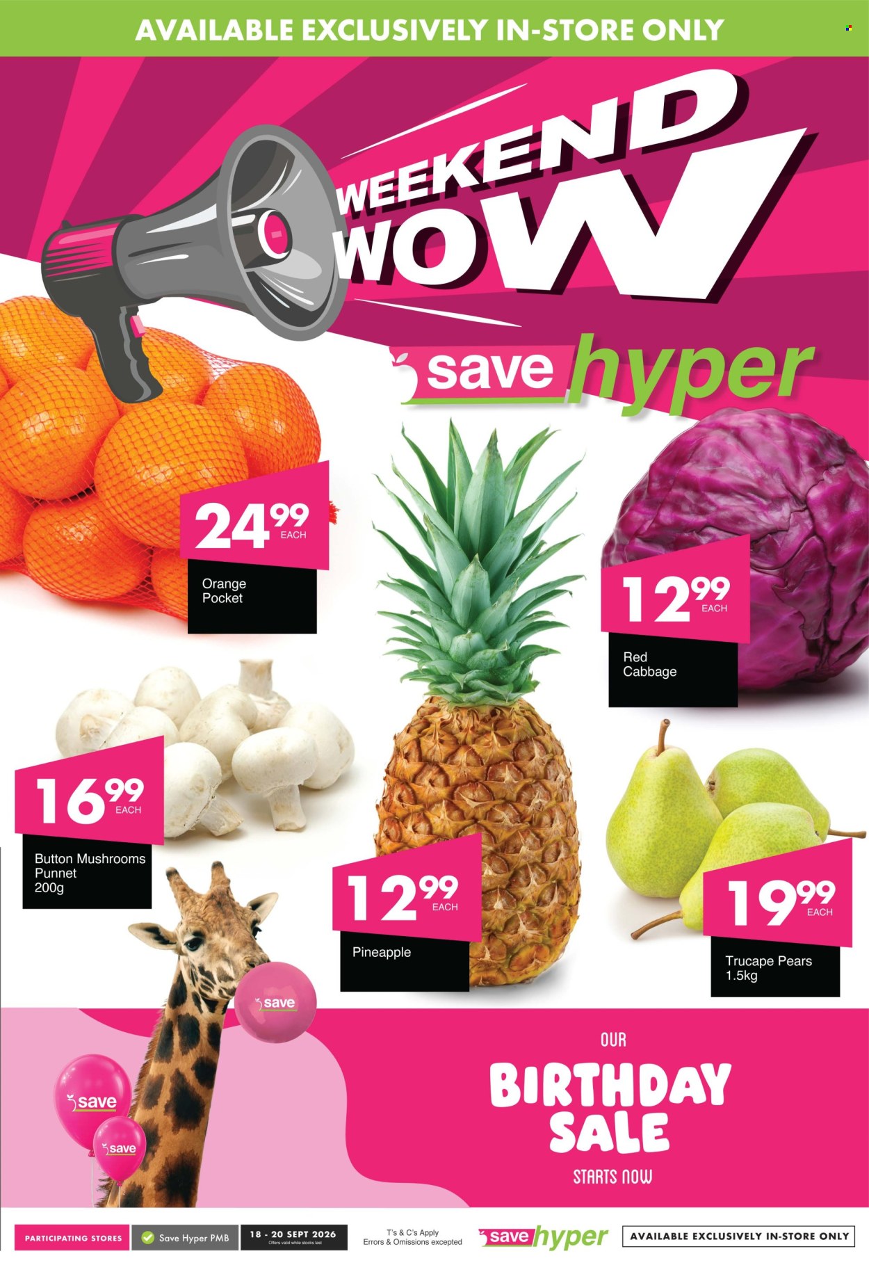 Save specials - 18/09/2026 - 20/09/2026. Page 1