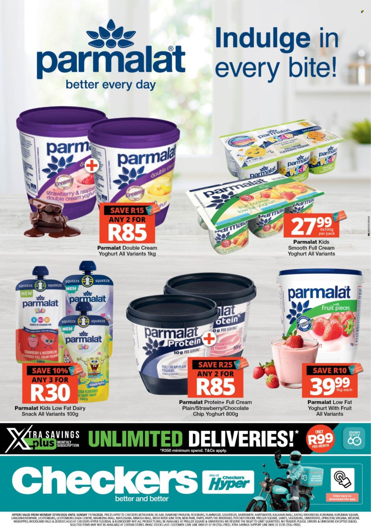 Checkers specials - 07/09/2026 - 11/10/2026. Page 1