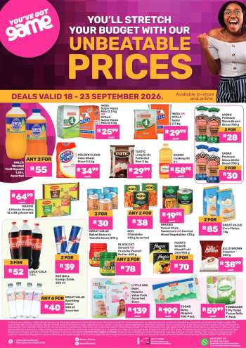 Game catalogue  - 18/09/2026 - 23/09/2026.