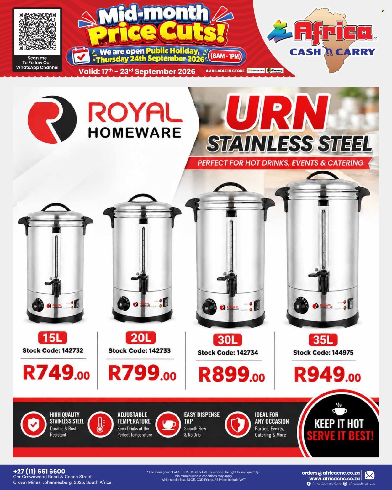 Africa Cash & Carry specials - 17/09/2026 - 23/09/2026. Page 33