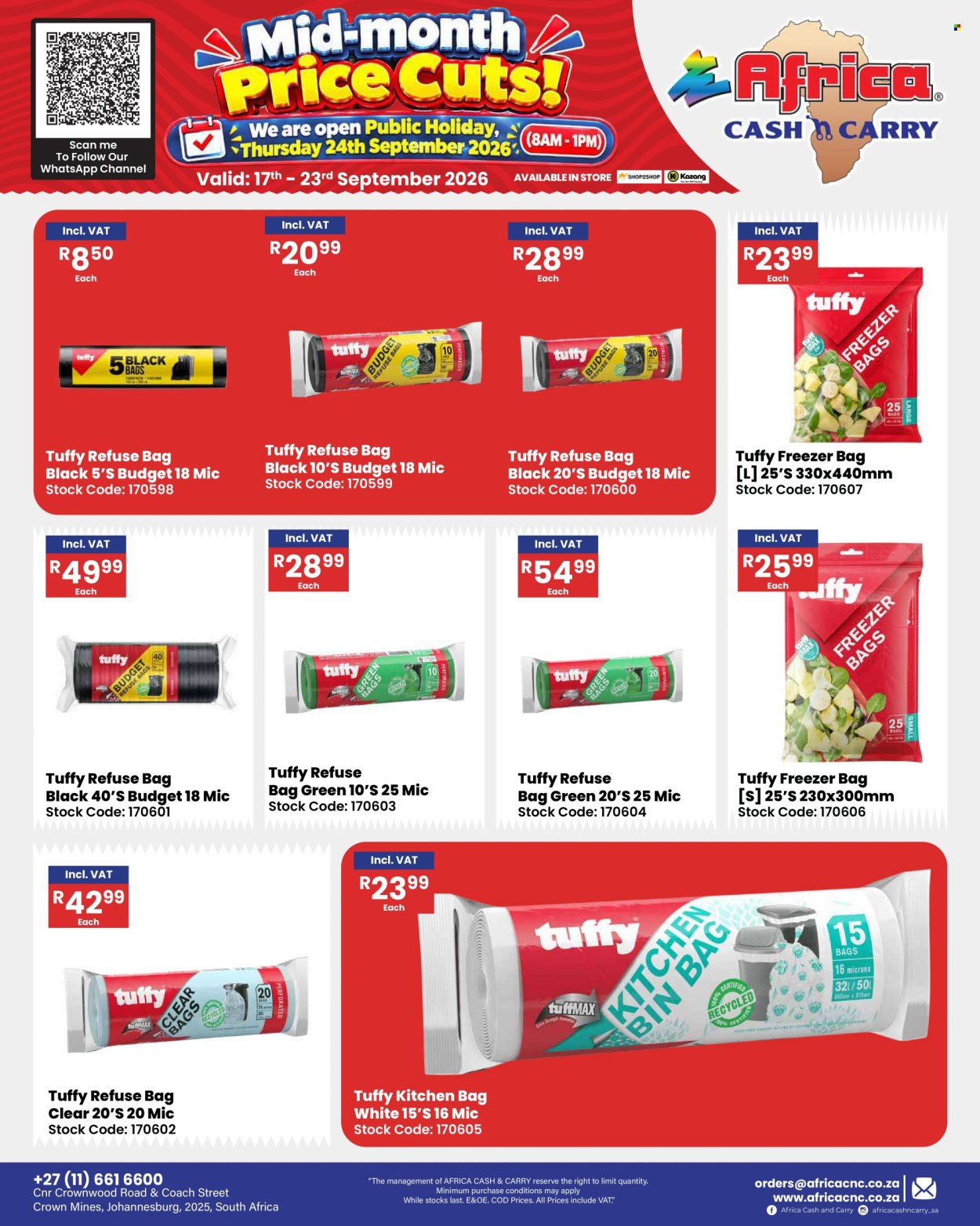 Africa Cash & Carry specials - 17/09/2026 - 23/09/2026. Page 52