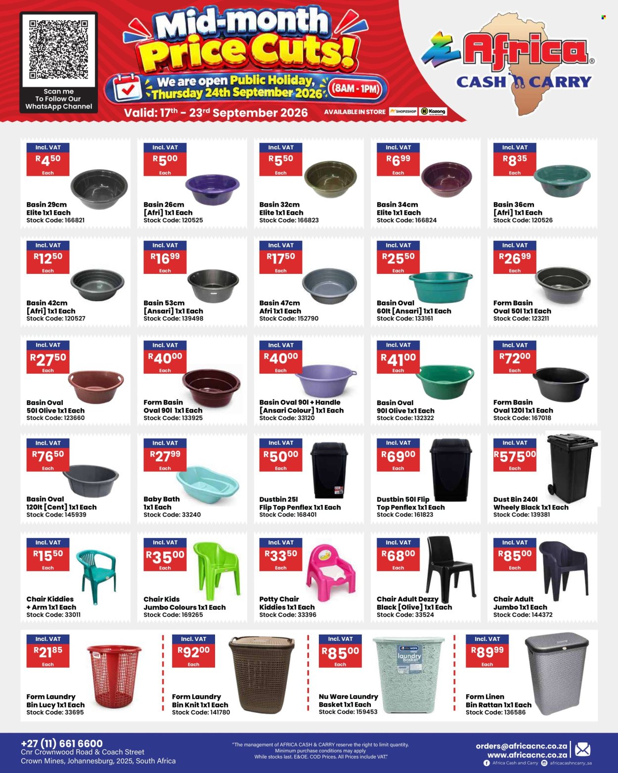 Africa Cash & Carry specials - 17/09/2026 - 23/09/2026. Page 60