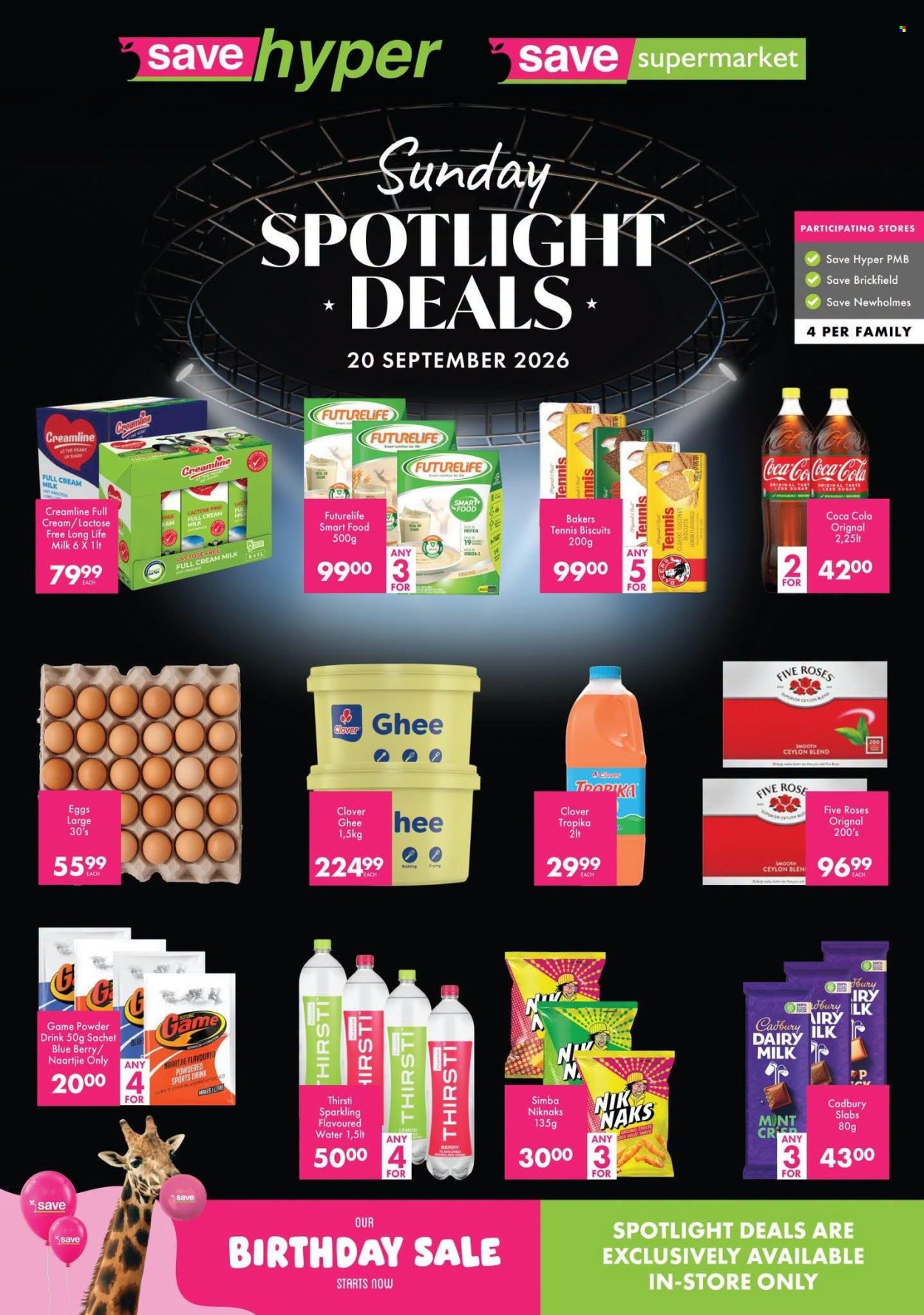 Save specials - 20/09/2026 - 20/09/2026. Page 1