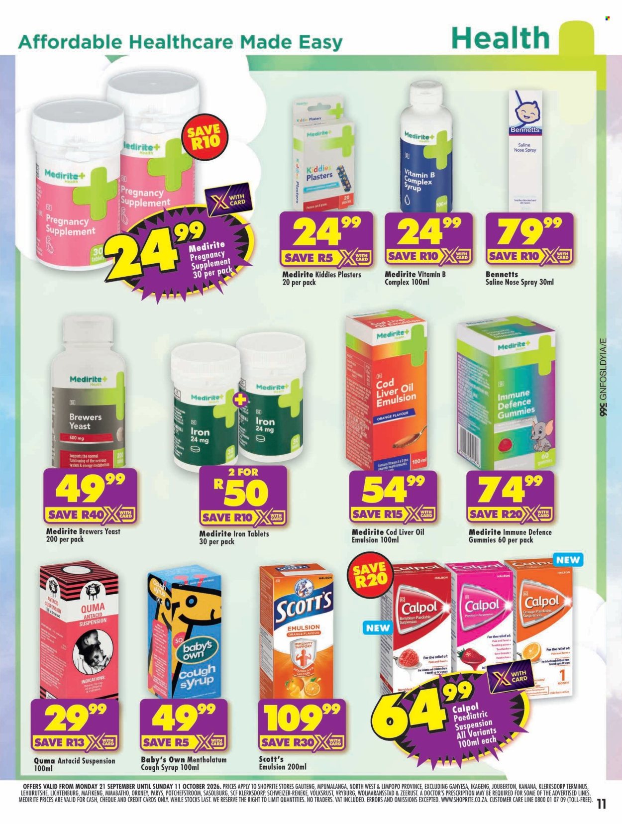 Shoprite specials - 21/09/2026 - 11/10/2026. Page 11