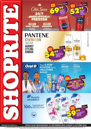 Shoprite catalogue  - 21/09/2026 - 04/10/2026.