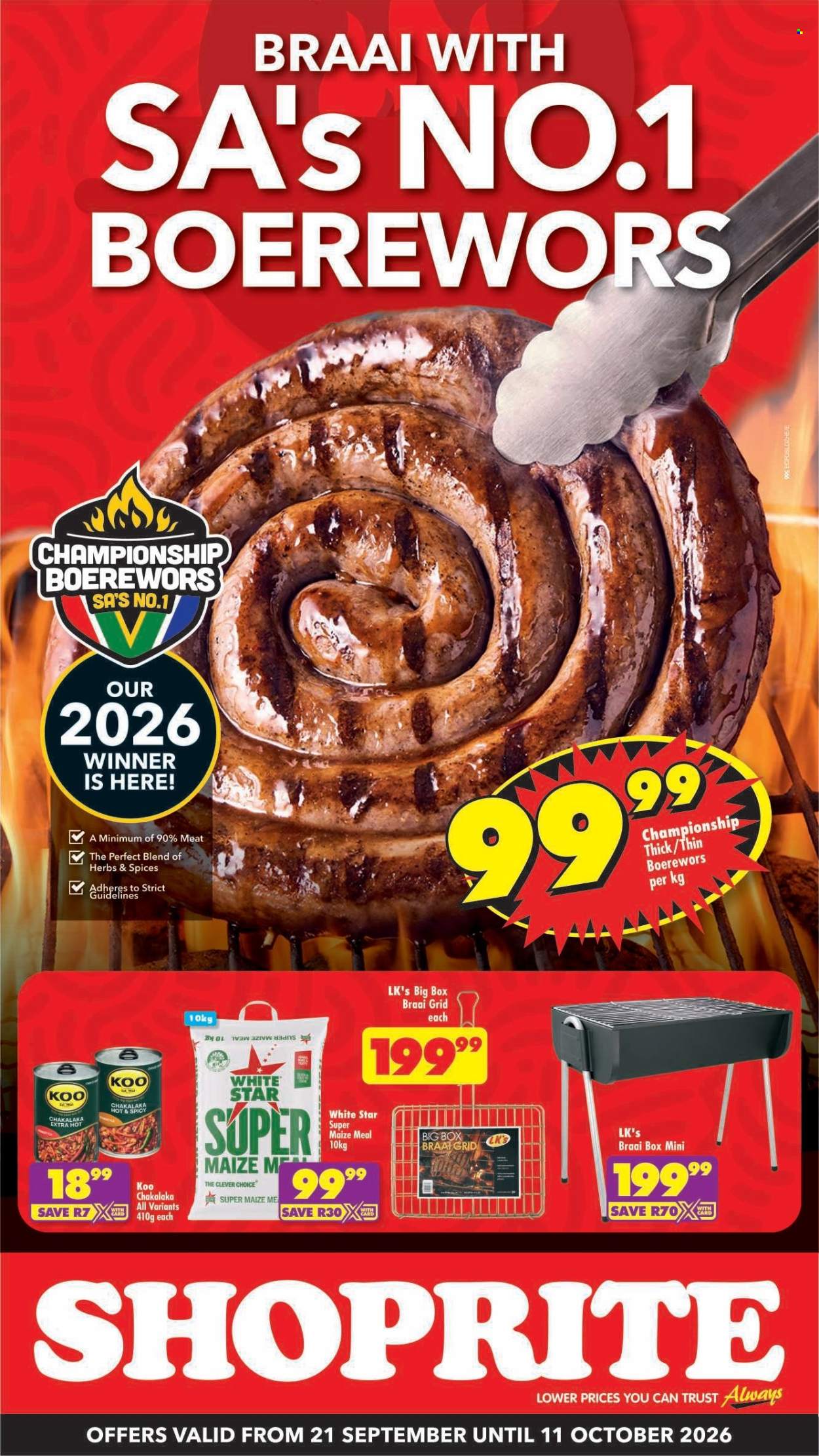 Shoprite specials - 21/09/2026 - 11/10/2026. Page 1