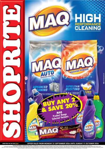 Shoprite catalogue  - 21/09/2026 - 11/10/2026.