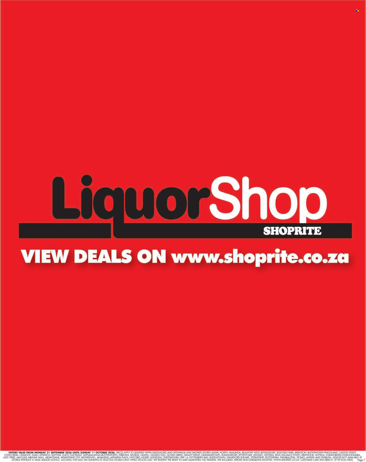 Shoprite specials - 21/09/2026 - 11/10/2026. Page 7