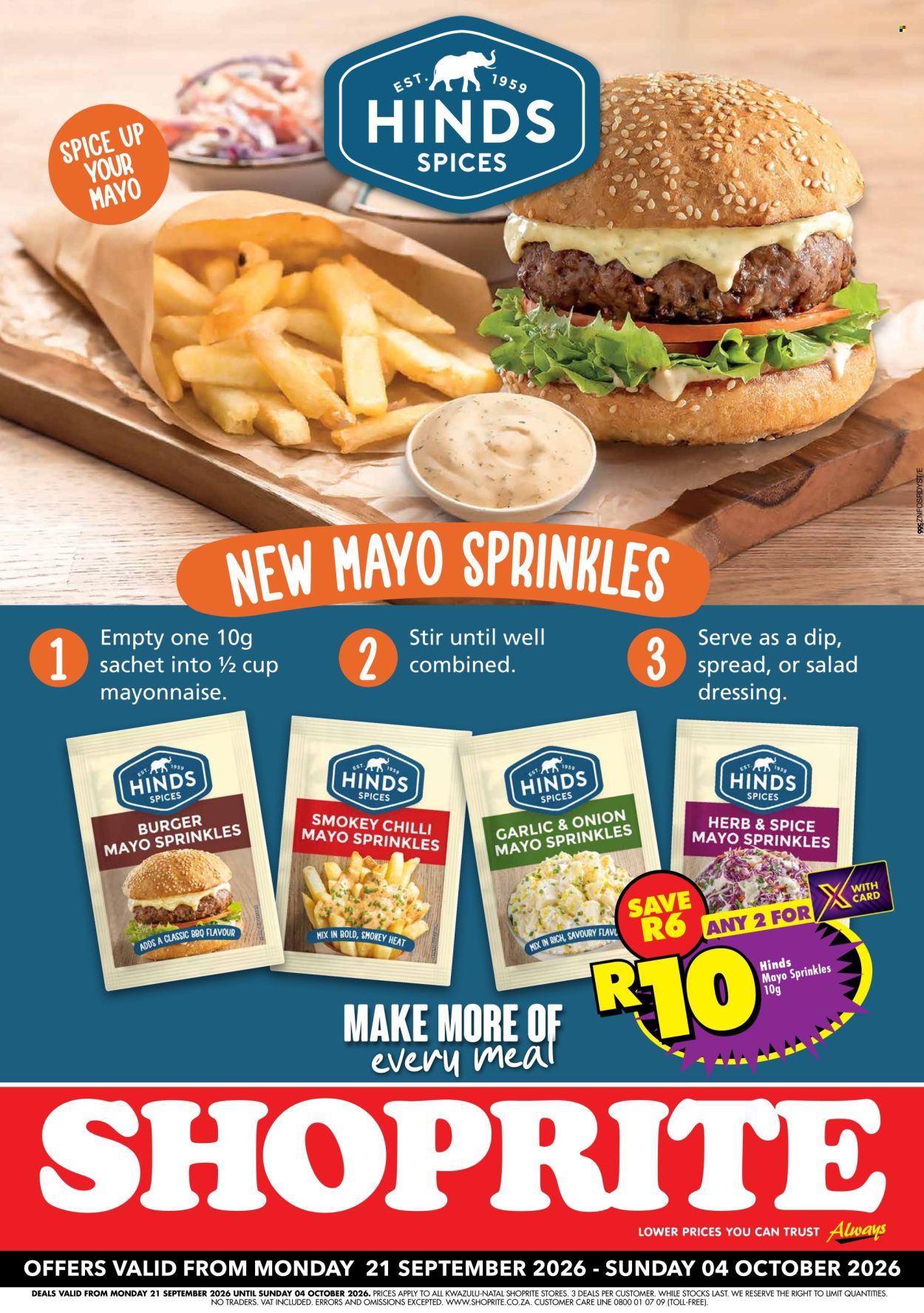 Shoprite specials - 21/09/2026 - 04/10/2026. Page 1