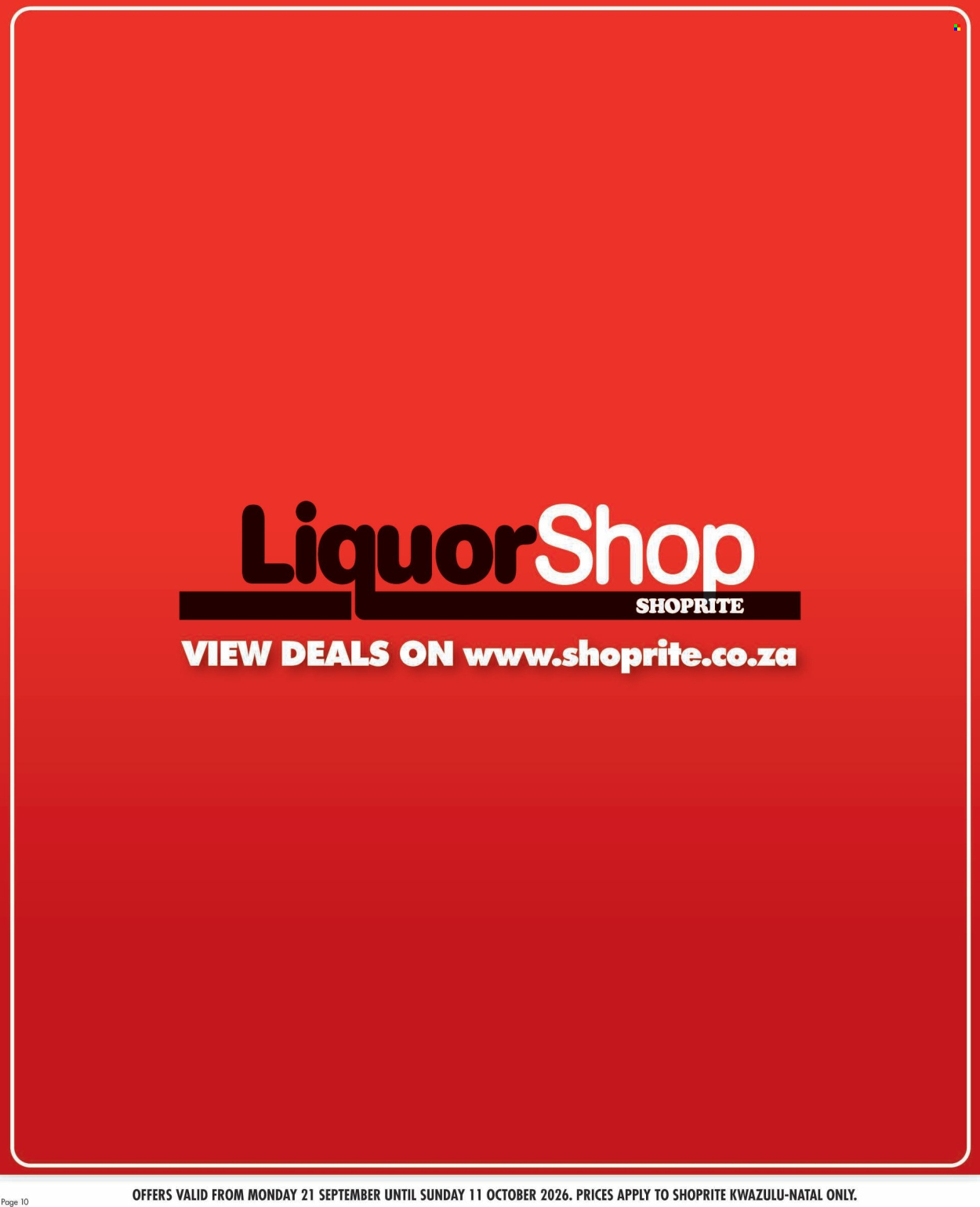 Shoprite specials - 21/09/2026 - 11/10/2026. Page 10