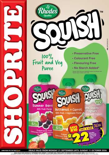 Shoprite catalogue  - 21/09/2026 - 11/10/2026.