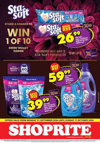 Shoprite catalogue  - 21/09/2026 - 11/10/2026.