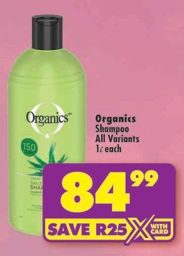 Organics Shampoo All Variants