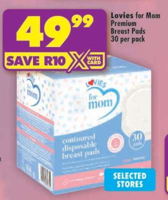 Lovies for Mom Premium Breast Pads 30 per pack