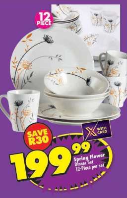 SPRING FLOWER DINNER SET