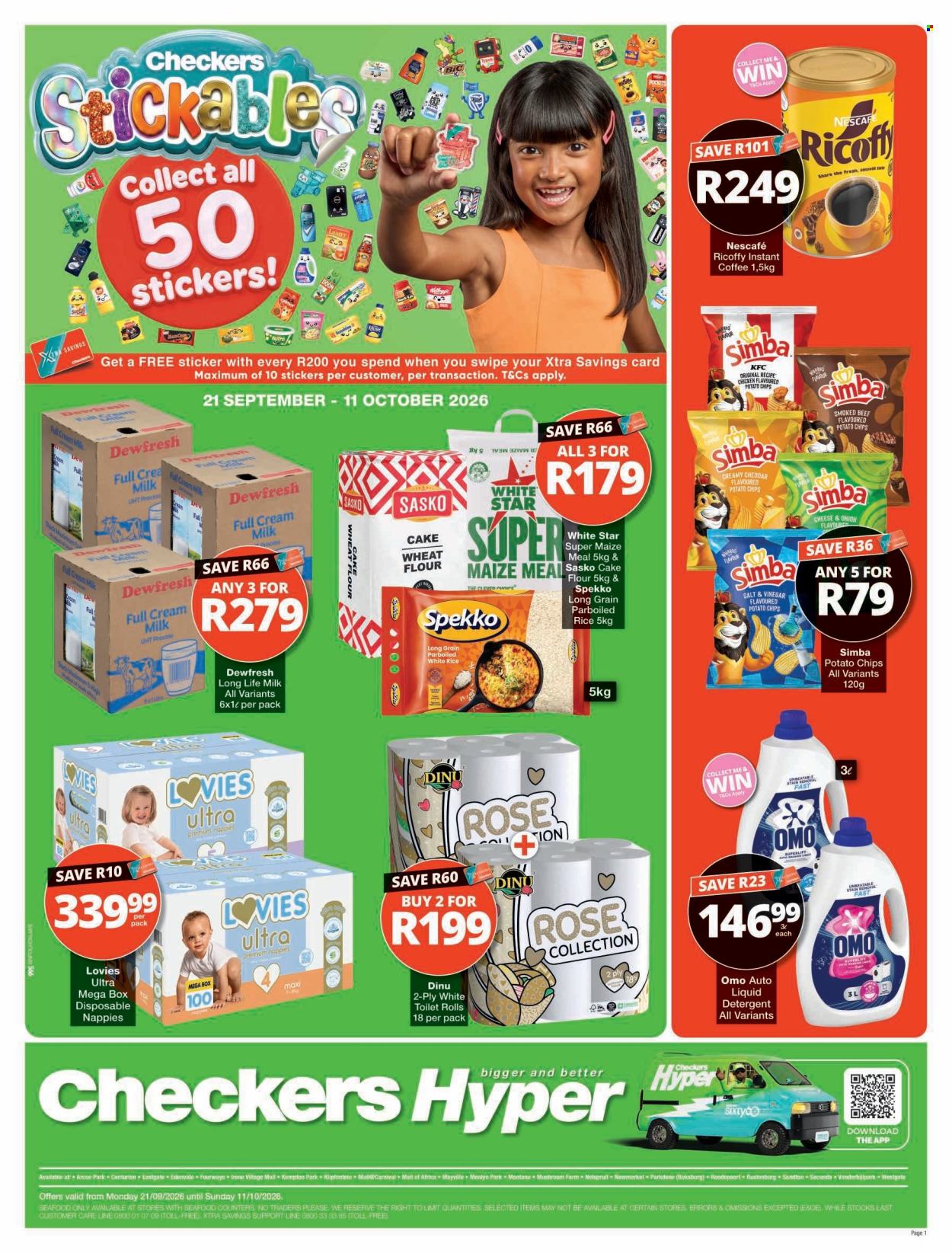 Checkers specials - 21/09/2026 - 11/10/2026. Page 1