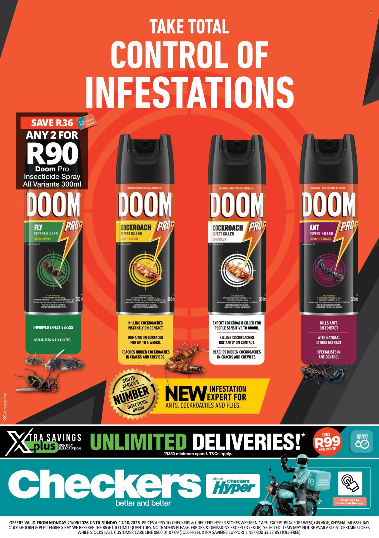 Checkers specials - 21/09/2026 - 11/10/2026. Page 1