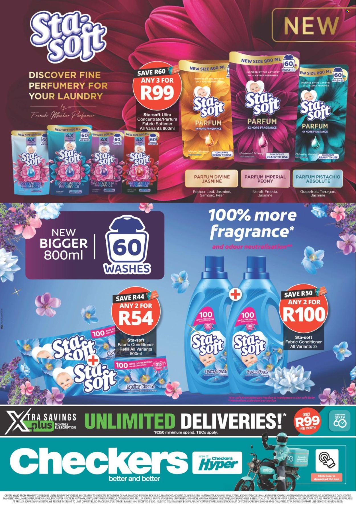 Checkers specials - 21/09/2026 - 04/10/2026. Page 1