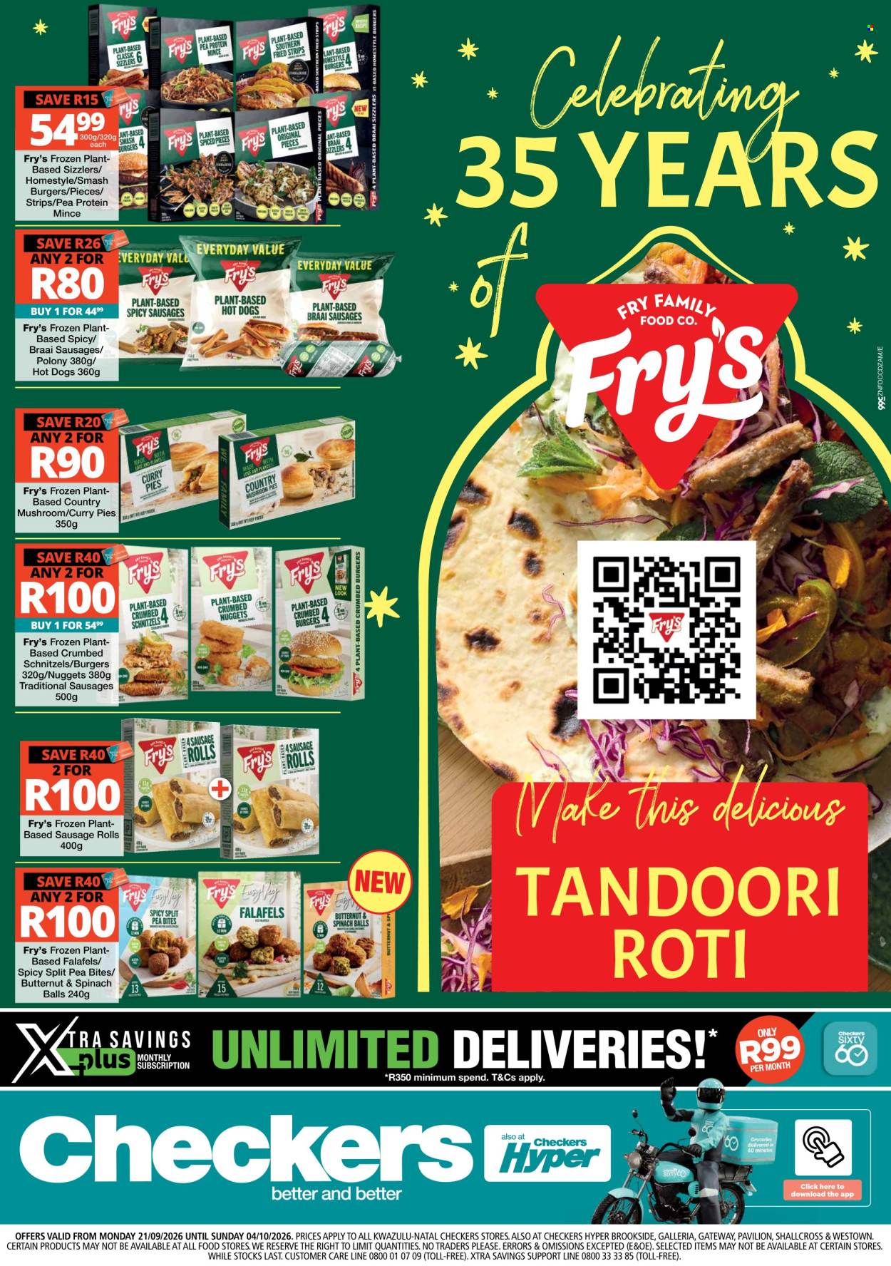 Checkers specials - 21/09/2026 - 04/10/2026. Page 1