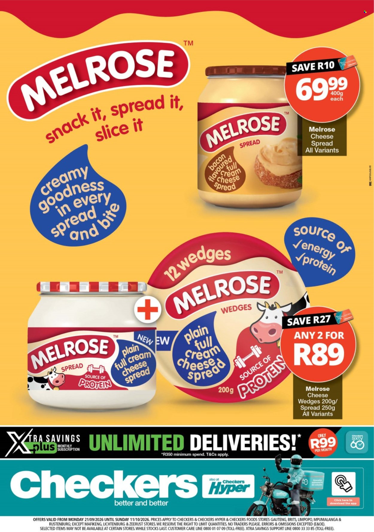 Checkers specials - 21/09/2026 - 11/10/2026. Page 1