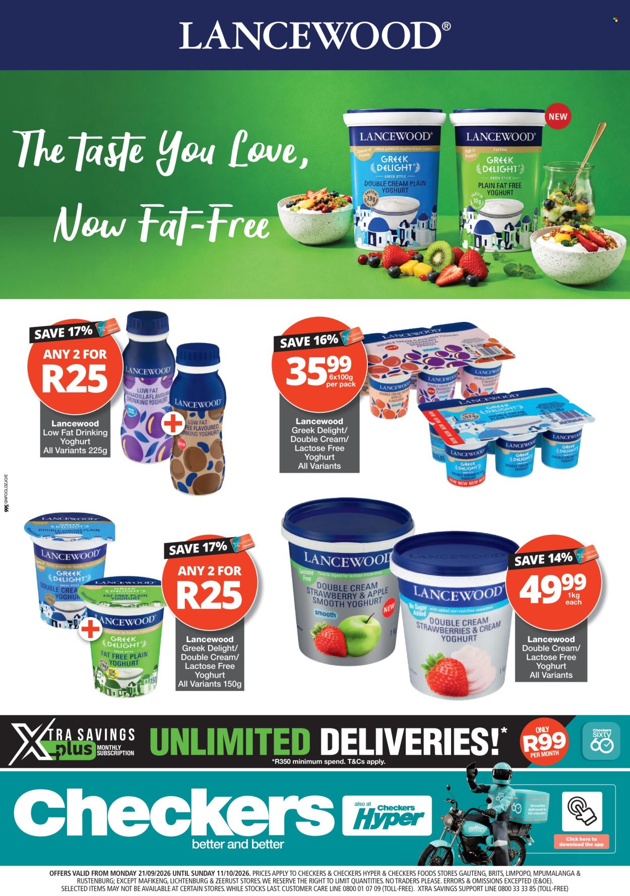 Checkers specials - 21/09/2026 - 11/10/2026. Page 1