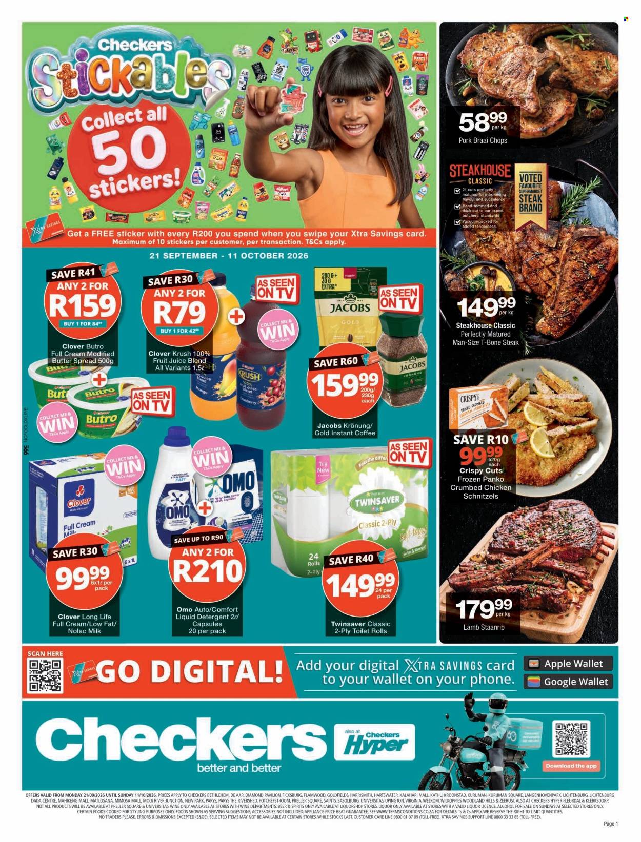 Checkers specials - 21/09/2026 - 11/10/2026. Page 1