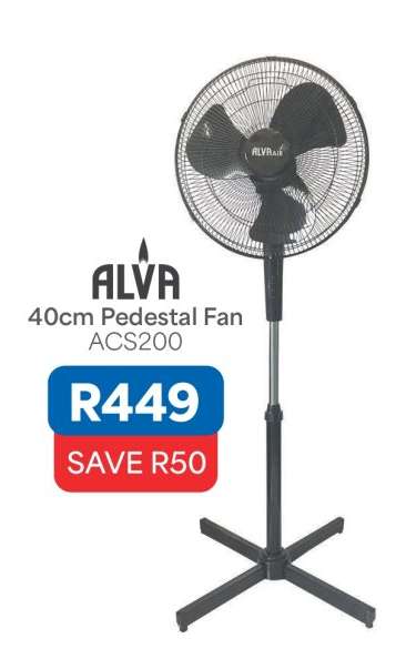 ALVA 40cm Pedestal Fan ACS200