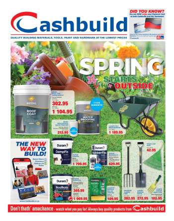 Cashbuild catalogue  - 21/09/2026 - 18/10/2026.